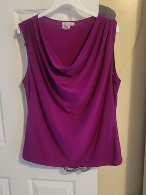 Forever Jade SzL Sleeveless Cowl drop Neck Camisole in Fushia